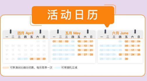 上海银行信用卡山姆会员店满668-68元